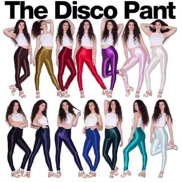 AMERICAN APPAREL DISCO PANTS Blue size L - Picture 1 of 6